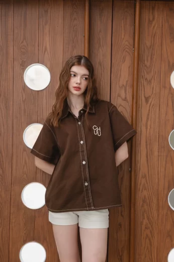 Brooklyn denim shirt เสื้อยีนส์แขนสั้น