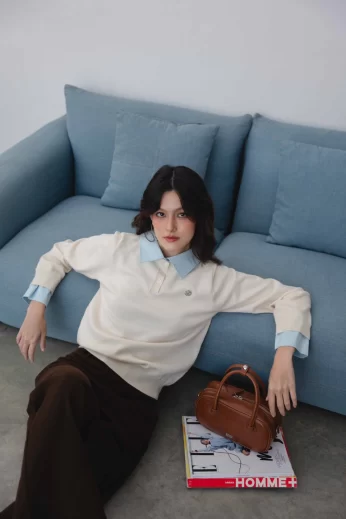 Casper layer Sweater โปโลไหมพรมเลเยอร์