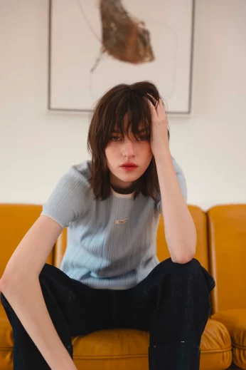 Molly Knit Top เสื้อไหมพรมทูโทนผ้านุ่ม