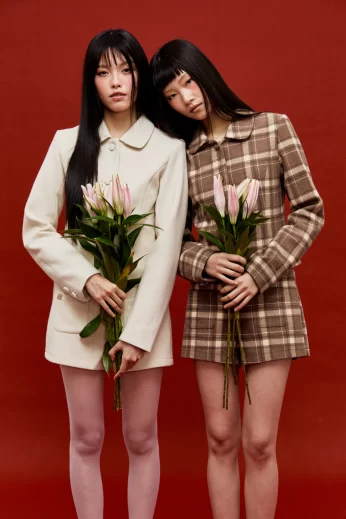 Pinyin Blazer เสื้อคลุมสูท เบลเซอร์คอปกแขนยาว ใส่ได้ทุกโอกาส