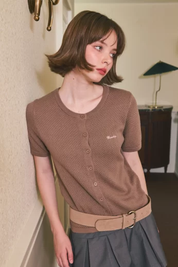 Toby Knitted Tee เสื้อไหมพรมถักแขนสั้น