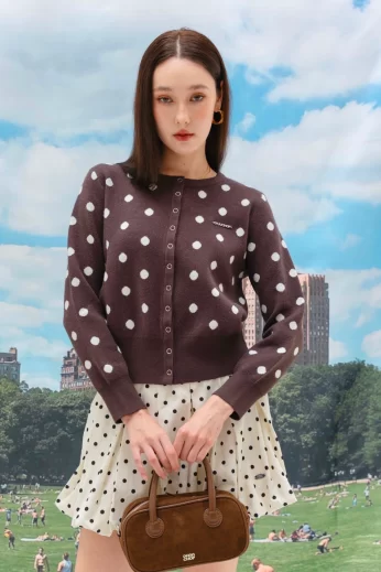 Bunny Dot Cardigan คาดิแกนไหมพรมลายจุด