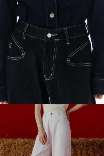 Kendall Barrel Jeans กางเกงยีนส์ขายาวทรงบาเรล ทรงสวยมาก