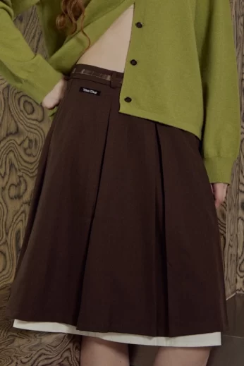 Jolyn skirt กระโปรงพลีททรงยาว